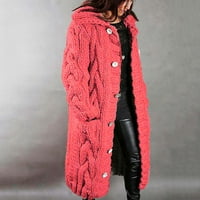 ZELIC Clearsance zimski kaputi za žene FALD modno čišćenje Ženska kapuljača Kardigan Velike veličine