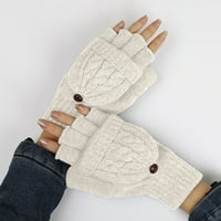 Clears g-đu Lijepo pet f-ingera tanke pletene rukavice od tanke vunene rukavice na pola prste rukavice