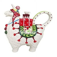 Plava nebeska keramika Merry Llama čajnik, multi