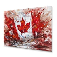 Art DesimanArt mahanje kanadske zastave zastava metalne zidne umetnike u. Visoko