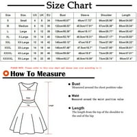 Ženske plus veličina haljina za čišćenje ženske plus veličine sekfikovane V-izrez labave haljine s dugim