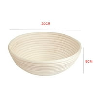 TureClos Okrugla za čišćenje košara za čišćenje tijesta Rising Rattan Handmade Bowl Professional Home