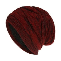 yinguo unise modni puni u boji Ležerni kaput topli plus baršunasti vanjski pleteni zimski šešir