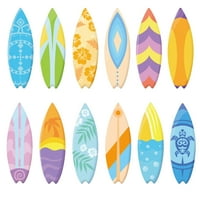 Set havajske naljepnice za surfanje Ljeto naljepnica za surfanje Dekorativne naljepnice na zid