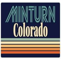Minturn Colorado Vinyl naljepnica za naljepnicu Retro dizajn