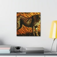 Cheetahov divlji portret - platno