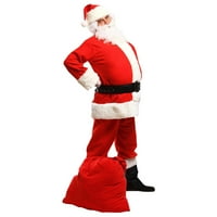 MAFYTYTPR MENS odijelo zazor muške Cosplay Santa Claus kostim Božićna odjeća set dugih rukava kostim