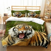 Početna Krevet Set Kreativna posteljina Poklopac za posteljinu Tiger Slikarstvo Hot Sale Poklopac prekrivača