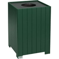 Kvadratni reciklirani plastični spremnik W Liner, Galon, Zelena