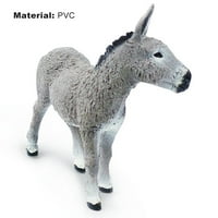 Gwong Donkey Model Figurine Dekorativna glatka površina Lijep divlji magarac Model figura za djecu