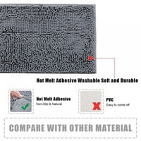 Chenille Kupatilo tepih grubo vunena matrica za tuširanje za pranje mekih mikrofibra 15,7x za kupatilo,