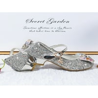 Ferdule Girl Mary Jane Sandale Rukarska haljina cipele pjenušave princeze cipele Ležerne prilike blistave