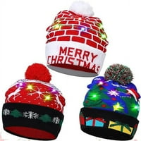 Božićni šeširi, božićna led belija, osvijetliti božićni šešir, gore xmas beanie kapa za božićnu ponudu,
