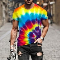 Velike i visoke muške majice kratki rukavi majice Muška modna ljetna dekolte majica 3D uzorak tiskanje