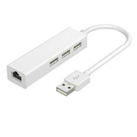 2. TO RJ HUB Ethernet adapter mrežni karton USB LAN za laptop MacBook za MacBook laptop USB 2. do RJ