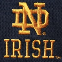 Muška mornarica Notre Dame Fighting Irish Big & Visoki teksturirani raglan četvrt-zip jakni