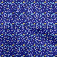 Onuone Rayon tamno plava tkanina azijska japanski cvjetni šivaći materijal za ispis tkanine sa dvorištem