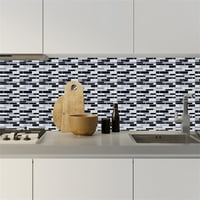 Miyuaadkai Zidne naljepnice Samoljepljive 3D pločice naljepnice Posteljina kuhinja Zidni dekor za liniju