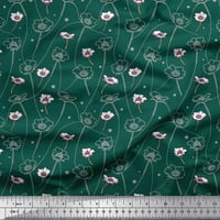 Tkaninska tkanina Soimoi Cambric, lišće i cvjetna umjetnička tkanina za ispis sa širokim dvorištem