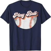 Retro stil igraju loptu softball bejzbol majica