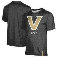 Muška podođanja Crna Vanderbilt Commodores Golf kratka rukava majica