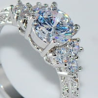 Opolski luksuzni kubični cirkonijski umetnuti za žene Angažovanje vjenčanih zabava prsten nakit poklon