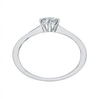 Dijamantni prsten za angažman za dijamant u 10k bijelo zlato