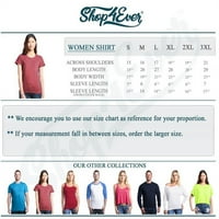 Shop4ever Ženski Baecay mod Parovi za odmor Grafička majica X-velika mornarica