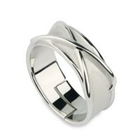 Gwiyeopda Silver Rings Podesivi vremenski prsten Čvrsta boja prsteni pribor unise dječaka Djevojka
