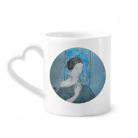 Plava ljepotica bijela pređa kineska slika za slikanje kafe Cerac Petterware Staklena kupa
