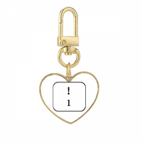 Simbol tastature Art Deco modni zlatni srčani taster Metalni držač za ključeve