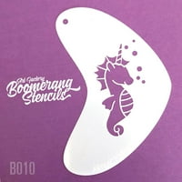 Art Factory Boomerang šablon - Seahorse jednorog, četveronožnog obloge za višekratnu upotrebu, odlično