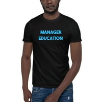 2xl Blue Manager Obrazovanje kratkih rukava pamučna majica po nedefiniranim poklonima