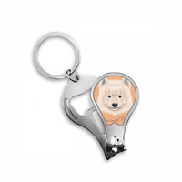 Bijeli Samoyed Dog kućni ljubimci za životinje na prsten rezač brzine tipkera ključeva lančana makaza