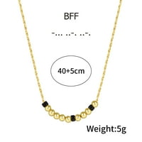 Ogrlice morse koda za žene djevojke 18K zlatne ogrlice za žene jedinstvene rođendan božićne poklone