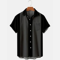 Muška bluza Vrh, Muškarci Havajska kratka rukava Komforzijska majica za brzo sušenje Ispiši ljetni casual