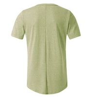 Zodggu Trendy Muške majice Ljeto ugodna odjeća Ležerna strana Split Zip vrhovi Solid Boja Slim Fit košulja