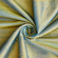 Tkanina Mart Direct Tirquoise, zlatna svila Dupioni tkanina od dvorišta, ili širine, kontinuirana dvorišta