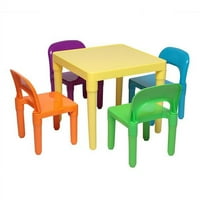 Set plastičnog stola i stolice za djecu, jedan stol i četiri stolice