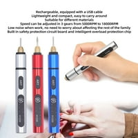 Električni graving olovka USB punjiva zupčanik 8W 5V Akumulatorska aluminijska legura za graviranje