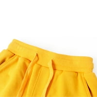 ESAIERR 4- godine Dječji duksnici babdene boje kasne hlače sa džepovima dugačke hlače proljeće jesenje