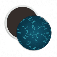 Plava Checal molekularna struktura Ilustracija okrugli cerac frižider magnet za održavanje dekoracija