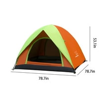 Dvostruki šator Kamp TENT Otvoreni kamp na otvorenom 3- Ljudi Dvostruka šatorska plaža Kišni otporni