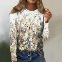 HHEI_K majice s dugim rukavima za ženska majica za udubljenje, pulover s dugim rukavima, pulover s dugim
