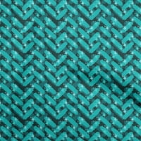 Onuone svilena tabby tirkizna plava tkanina apstraktna šivaća materijal za ispis tkanine sa dvorištem