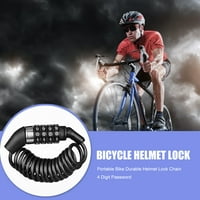Xewsqmlo biciklistička kaciga ruksak za zaključavanje borbe protiv krađe Kombinacija čelična žičana kabela