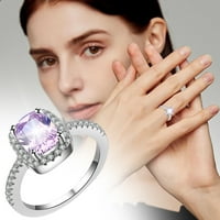 Frehsky prstenovi kvadratni cirkon i dijamantni prsten za žene modni nakit Popularni dodaci za suprugu