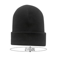 YoHome Jesen i zimska puna boja hladna kapa svjetlosna ploča akrilna vuna prugasti šešir