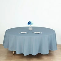 EFAvorMart 90 okrugla prašnjava plava veleprodajna posteljina poliesterska okrugla stolnjak za vjenčani
