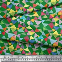 Soimoi Poly Georgette tkanina trokuta geometrijske tkanine otisci sa dvorištem širom